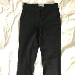 Everlane Slim Leg Crop Pant Washed Black Size 6